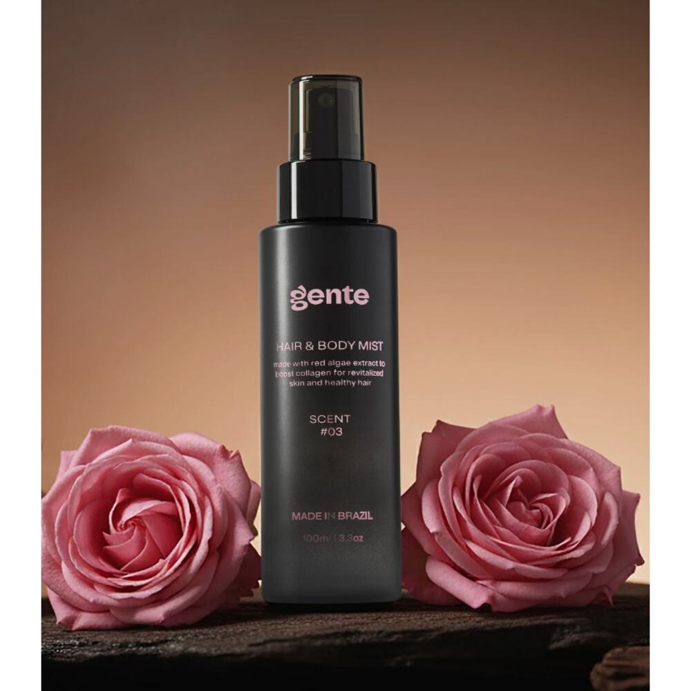 Gente Hair & Body Mist Scent #03 Floral Roses Orchid 100ml 3.3 oz Full Size New